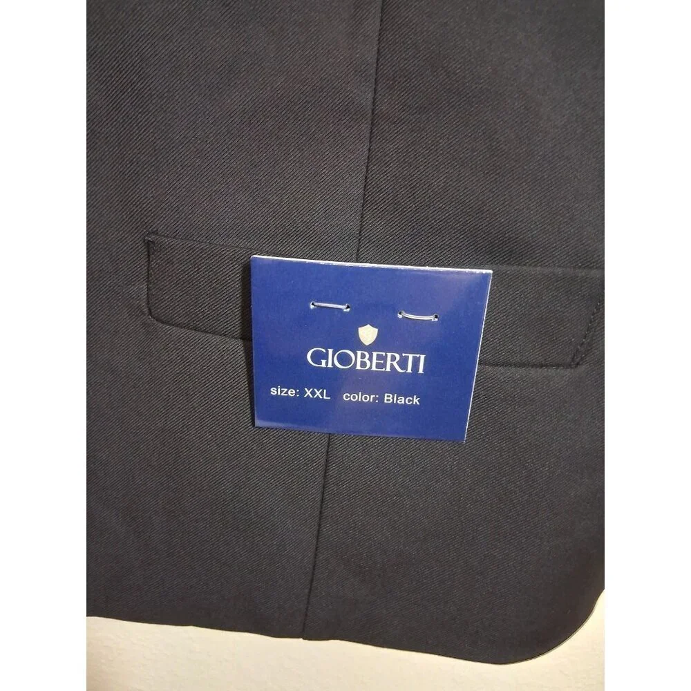 NWT Gioberti Vest Business Formal Black Men's Size XXL